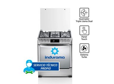 COCINA A GAS GLP INDURAMA 5 HORNILLAS MONTECARLO ZAFIRO