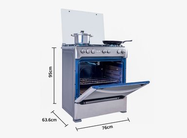 COCINA A GAS GLP INDURAMA 5 HORNILLAS FIRENZE ZAF - 2