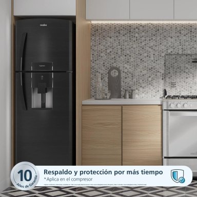 REFRIGERADORA MABE TOP FREEZER NO FROST RMA305FWPC 292 L BLACK STEEL - 4