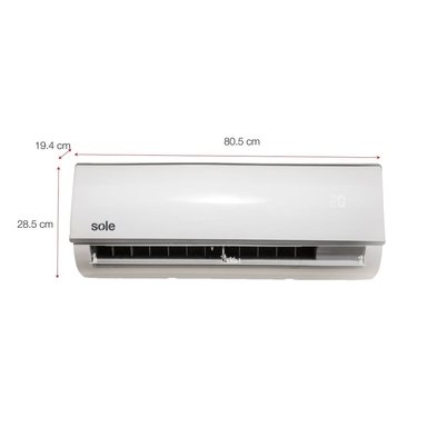 AIRE ACONDICIONADO SPLIT SOLE 12000 BTU SOLAIR009V2 SOLO FRÍO - 7