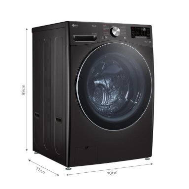 LAVASECA LG CARGA FRONTAL 22KG/13KG WD22BV2S6R AI DD INTELIGENCIA ARTIFICIAL NEGRO - 2