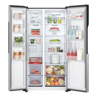 REFRIGERADORA LG SIDE BY SIDE NO FROST LS51BPP 509L MULTIPLE FLUJO DE AIRE PLATEADO - 4