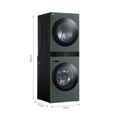 CENTRO LAVADO LG CARGA FRONTAL 22KG/16KG WK22GGS6 AI DD VERDE - 2