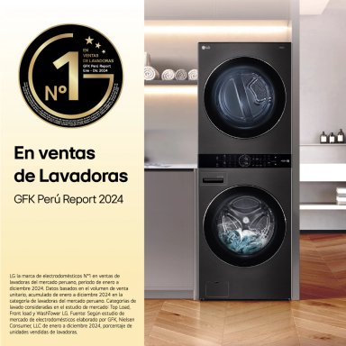 CENTRO LAVADO LG CARGA FRONTAL 22KG/16KG WK22GGS6 AI DD VERDE - 6