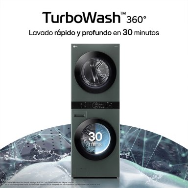CENTRO LAVADO LG CARGA FRONTAL 22KG/16KG WK22GGS6 AI DD VERDE - 7