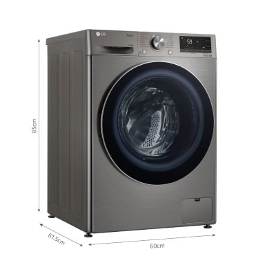LAVASECA LG CARGA FRONTAL 14 KG 8 KG AI DD INTELIGENCIA ARTIFICIAL WD14PVC4S6C PLATEADO - 2
