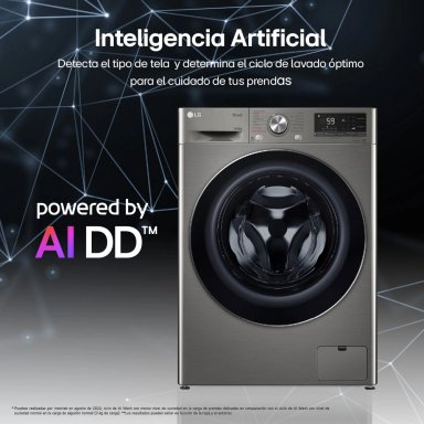 LAVASECA LG CARGA FRONTAL 14 KG 8 KG AI DD INTELIGENCIA ARTIFICIAL WD14PVC4S6C PLATEADO - 3