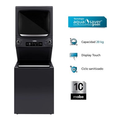 CENTRO LAVADO A GAS MABE 20KG CLPG70204DBB0 PREMIUM DIAMOND GRAY