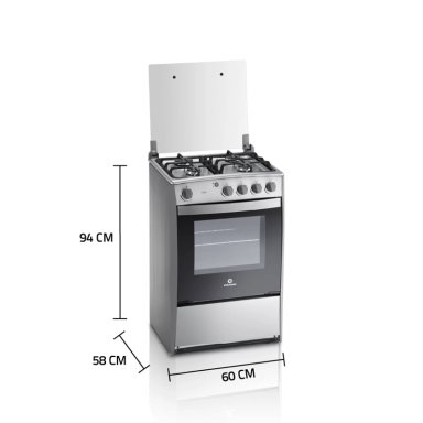 COCINA GLP INDURAMA 4 QUEMADORES CROMA VIENA Q - 7