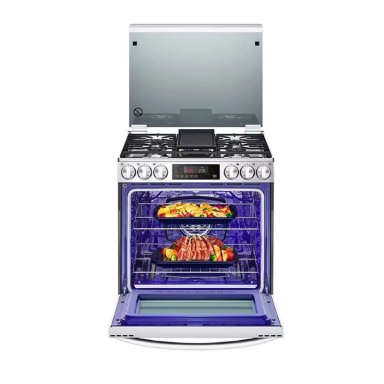 COCINA A GAS GLP/GN LG 5 HORNILLAS LRGL5847S INSTAVIEW LRGL847S ACERO INOXIDABLE - 3