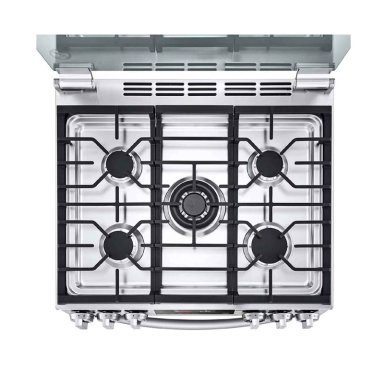 COCINA A GAS GLP/GN LG 5 HORNILLAS LRGL5847S INSTAVIEW LRGL847S ACERO INOXIDABLE - 7