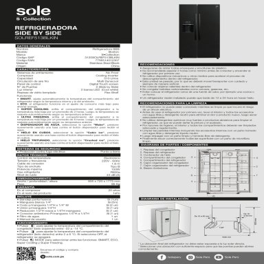 REFRIGERADORA SOLE SIDE BY SIDE NO FROST 3120SOLREF513BLKIN SBS BOSTON SC 513 L - 14