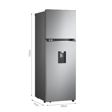 REFRIGERADORA LG TOP FREEZER NO FROST GT33WPP 334 L DOOR COOLING PLATEADA - 2