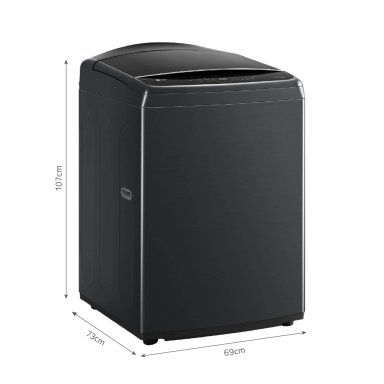 LAVADORA LG CARGA SUPERIOR 23 KG WT23PBVS6 AI DD INTELIGENCIA ARTIFICIAL NEGRO - 2