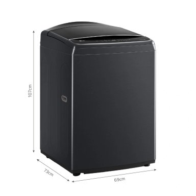 LAVADORA LG CARGA SUPERIOR 25 KG WT25PBVS6 AI DD INTELIGENCIA ARTIFICIAL NEGRO - 2