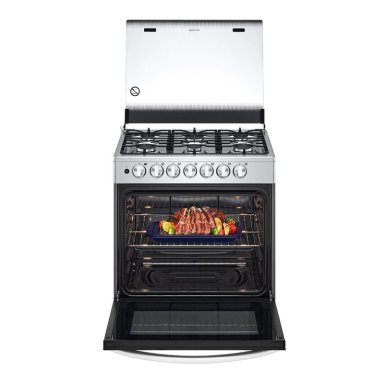 COCINA A GAS LG LRGZ5253S GRAN CAPACIDAD 6 HORNILLAS ACERO INOXIDABLE - 5