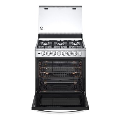 COCINA  A GAS LG LRGZ5255 GRAN CAPACIDAD 6 HORNILLAS ACERO INOXIDABLE - 4