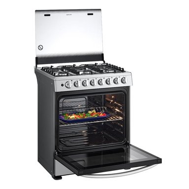 COCINA  A GAS LG LRGZ5255 GRAN CAPACIDAD 6 HORNILLAS ACERO INOXIDABLE - 6
