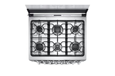 COCINA  A GAS LG LRGZ5255 GRAN CAPACIDAD 6 HORNILLAS ACERO INOXIDABLE - 8