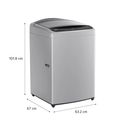 LAVADORA LG CARGA SUPERIOR 17KG WT17DV6T AI DD INTELIGENCIA ARTIFICIAL GRIS - 2