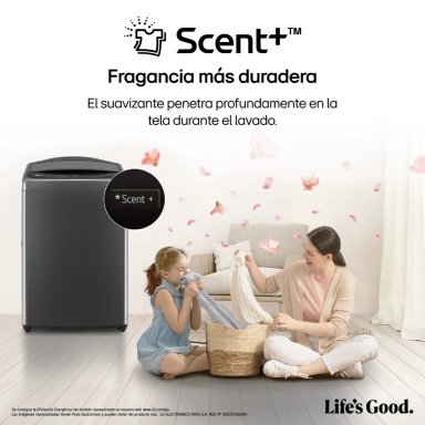 LAVADORA LG CARGA SUPERIOR 17 KG WT17BV6T AI DD INTELIGENCIA ARTIFICIAL NEGRO CLARO - 5
