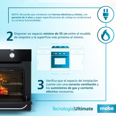 HORNO ELÉCTRICO MABE EMPOTRABLE HM6028EYAI0 - 11
