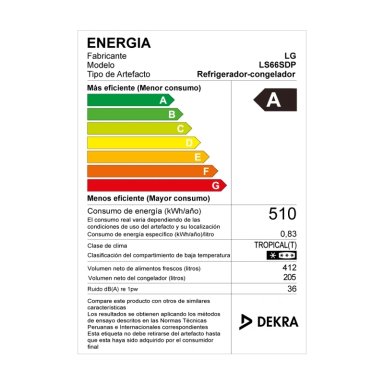 REFRIGERADORA LG 617L GS66SDP SIDE BY SIDE HYGIENE FRESH PLATEADO - 10