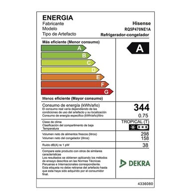 REFRIGERADORA HISENSE FRENCH DOOR NO FROST BCD-470W 456 L - 10