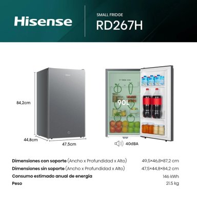 FRIGOBAR HISENSE 90 L RR121H - 9
