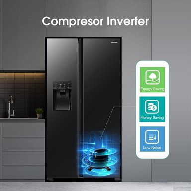 REFRIGERADORA HISENSE SIDE BY SIDE NO FROST BCD-535W 535 L - 6