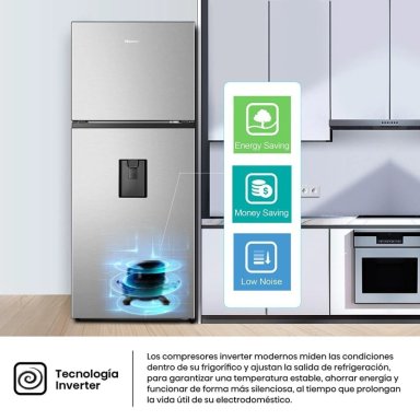 REFRIGERADORA HISENSE TOP FREEZER NO FROST RT3N375NMCA 379 L - 5