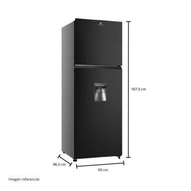 REFRIGERADORA INDURAMA TOP FREEZER NO FROST RI-389DNI 246 L NEGRO - 8