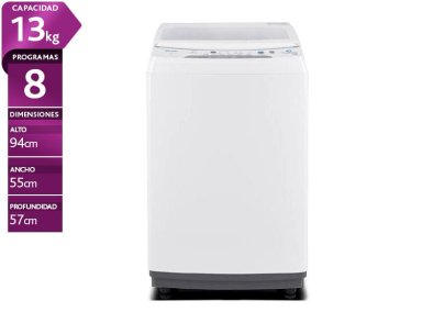 LAVADORA INDURAMA 13 KG CARGA SUPERIOR ANTIENREDO LRI-13BLA