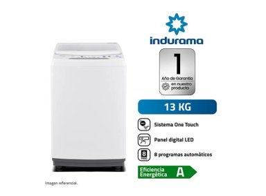 LAVADORA INDURAMA 13 KG CARGA SUPERIOR ANTIENREDO LRI-13BLA - 2