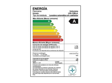 LAVADORA INDURAMA 13 KG CARGA SUPERIOR ANTIENREDO LRI-13BLA - 9