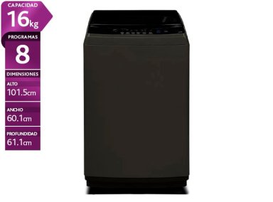 LAVADORA INDURAMA 16 KG CARGA SUPERIOR ANTIENREDO LRI-16DTN