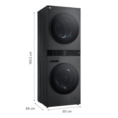CENTRO DE LAVADO LG CARGA FRONTAL 14/10 KG WK14BS6R AI DD INTELIGENCIA ARTIFICIAL NEGRO - 2