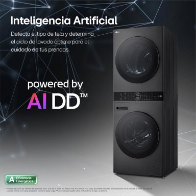 CENTRO DE LAVADO LG CARGA FRONTAL 14/10 KG WK14BS6R AI DD INTELIGENCIA ARTIFICIAL NEGRO - 3