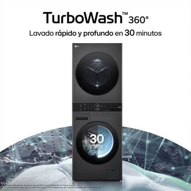 CENTRO DE LAVADO LG CARGA FRONTAL 14/10 KG WK14BS6R AI DD INTELIGENCIA ARTIFICIAL NEGRO - 7
