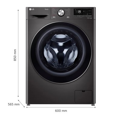 LAVADORA LG CARGA FRONTAL 11 KG WM11BVC3S6 AI DD INTELIGENCIA ARTIFICIAL NEGRO - 3