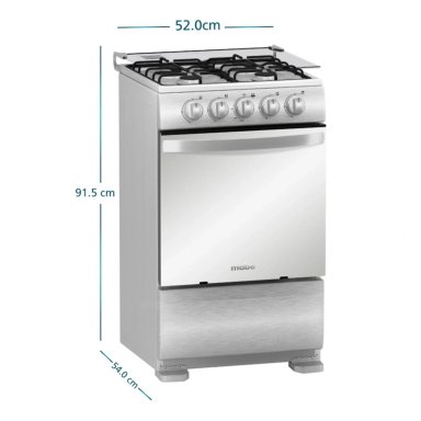 COCINA A GAS 52CM INOX MABE TX5110P2 - 2