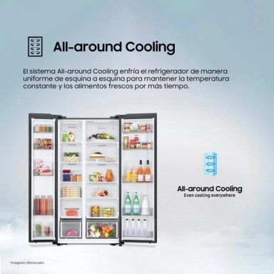 REFRIGERADORA SAMSUNG SIDE BY SIDE NO FROST RS57DG4000M9/PE 564 LT - 9