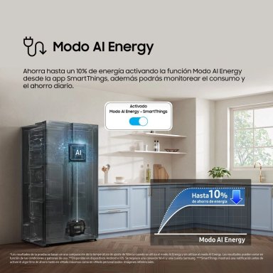 REFRIGERADORA SAMSUNG SIDE BY SIDE NO FROST RS57DG4100B4/PE 560 LT - 6
