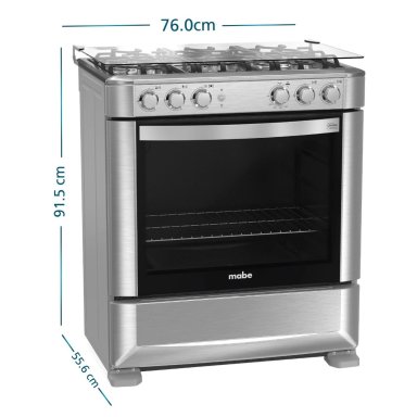 COCINA DE PIE A GAS GLP MABE 6 QUEMADORES CMP7628FX0 - 3