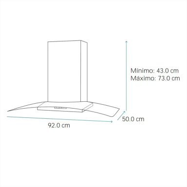 COMBO MABE CAMPANA DECORATIVA CM9018PIY0 + COCINA EMPOTRABLE PM8655GV0 - 9