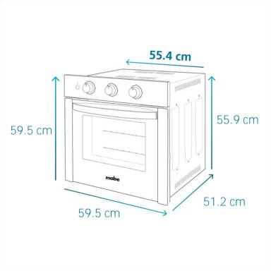 COMBO MABE COCINA EMPOTRABLE PM8655GV0 + HORNO EMPOTRABLE ELÉCTRICO HM6028EYAI0 - 9