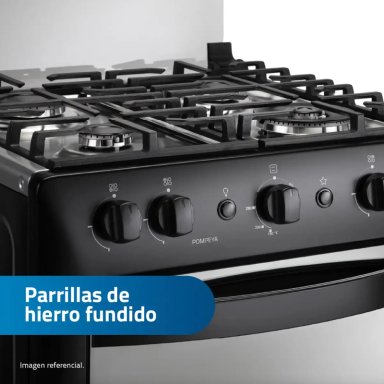 COCINA A GAS INDURAMA 4 QUEMADORES POMPEYA ZAFIRO - 5