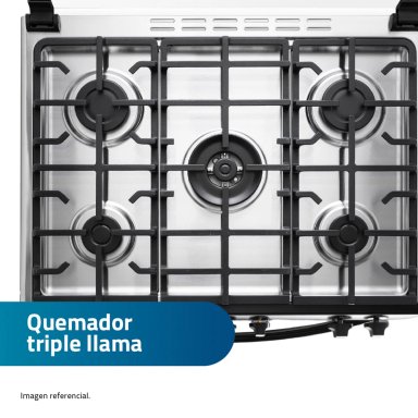 COCINA INDURAMA 5 QUEMADORES DE PIE A GAS BORGOÑA ZAFIRO - 5