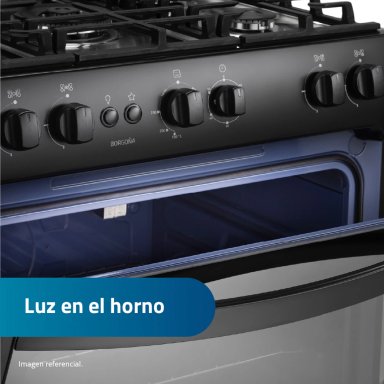 COCINA INDURAMA 5 QUEMADORES DE PIE A GAS BORGOÑA ZAFIRO - 8