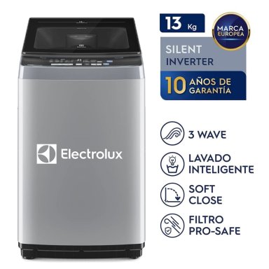 LAVADORA INVERTER ELECTROLUX 13KG GRIS EWIJ13F2XSYG